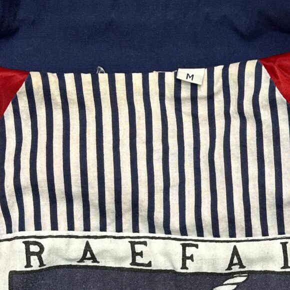 Vintage 90s Red Nautical Jacket Fisherman Wife Style Coat - Picture 7 of 8